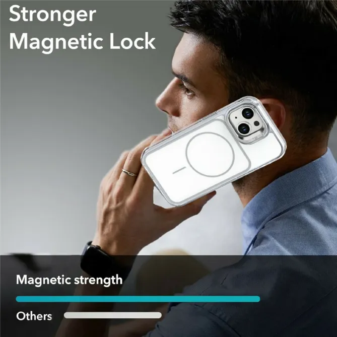 Coque iPhone 15 magnétique avec support caméra intégré