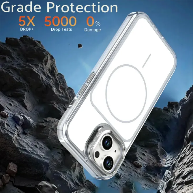 Coque iPhone 15 magnétique avec support caméra intégré
