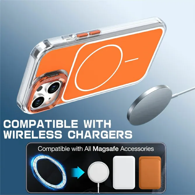 Coque iPhone 15 magnétique avec support caméra intégré