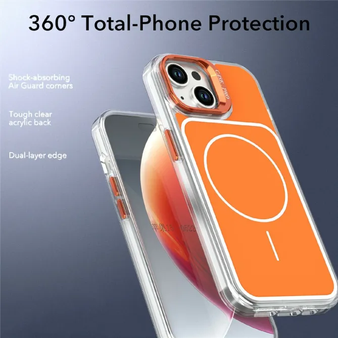 Coque iPhone 15 magnétique avec support caméra intégré