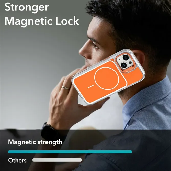Coque iPhone 15 magnétique avec support caméra intégré