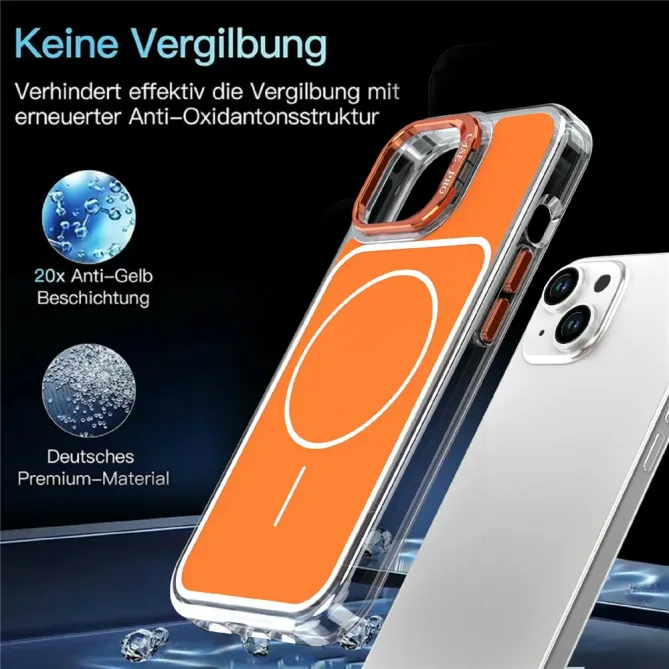 Coque iPhone 15 magnétique avec support caméra intégré