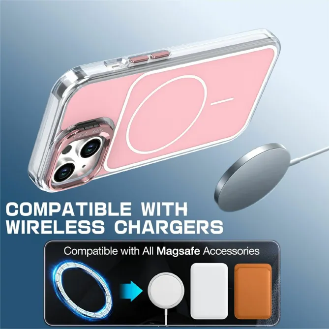 Coque iPhone 15 magnétique avec support caméra intégré