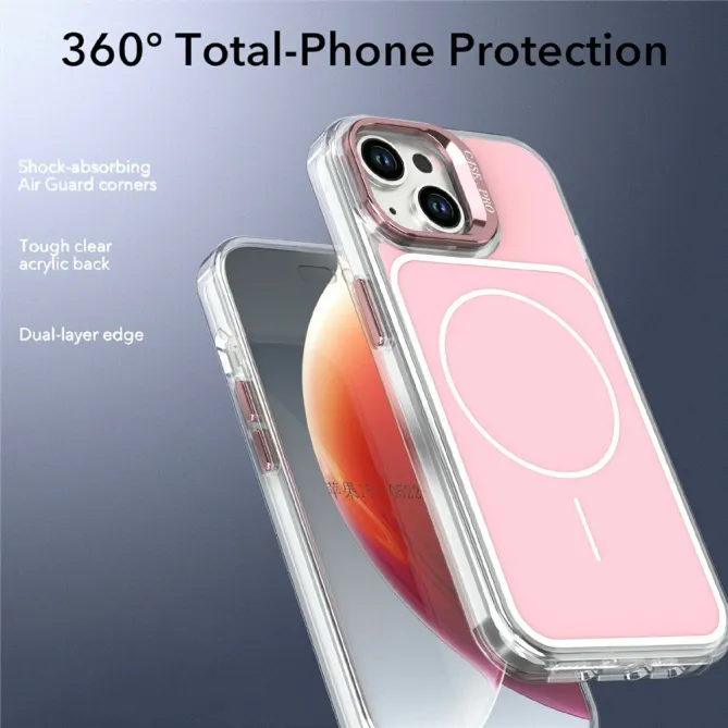 Coque iPhone 15 magnétique avec support caméra intégré