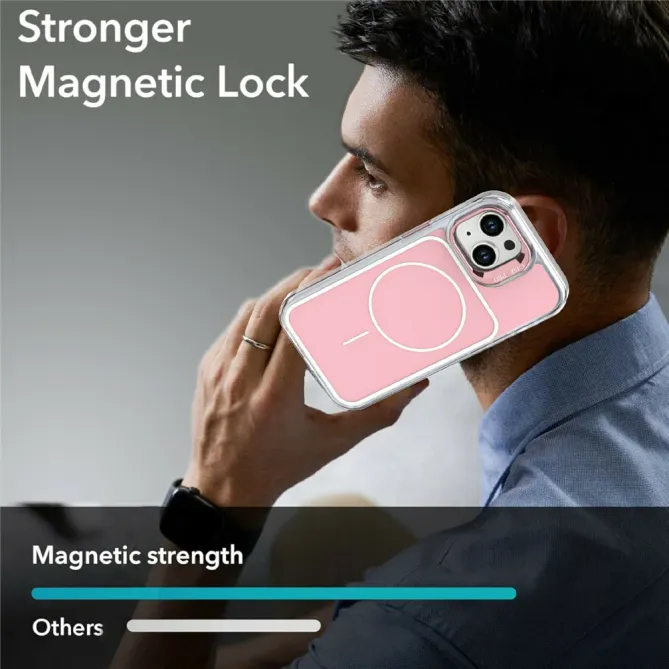 Coque iPhone 15 magnétique avec support caméra intégré