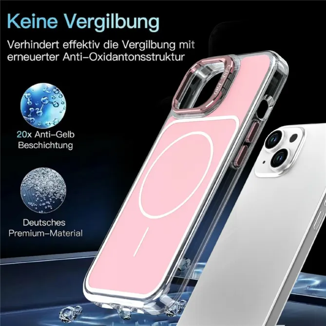 Coque iPhone 15 magnétique avec support caméra intégré