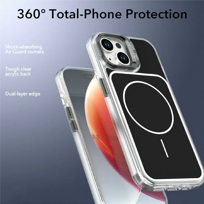 Coque iPhone 15 magnétique avec support caméra intégré