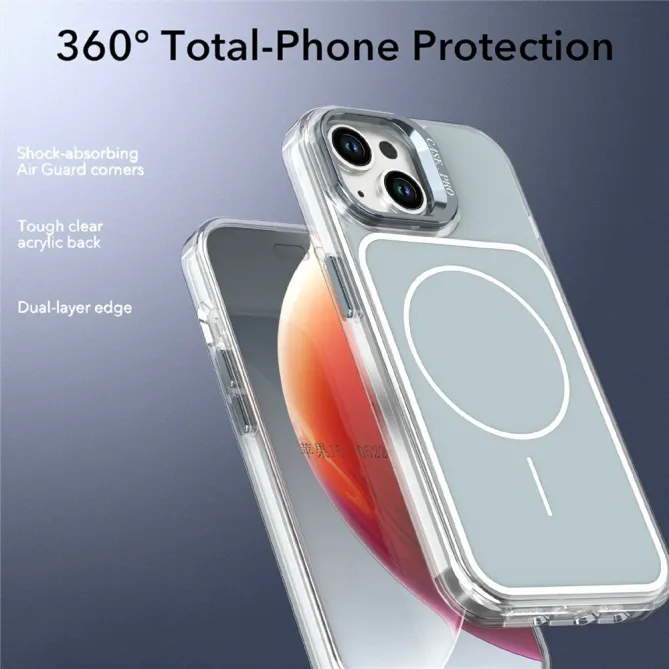 Coque iPhone 15 magnétique avec support caméra intégré