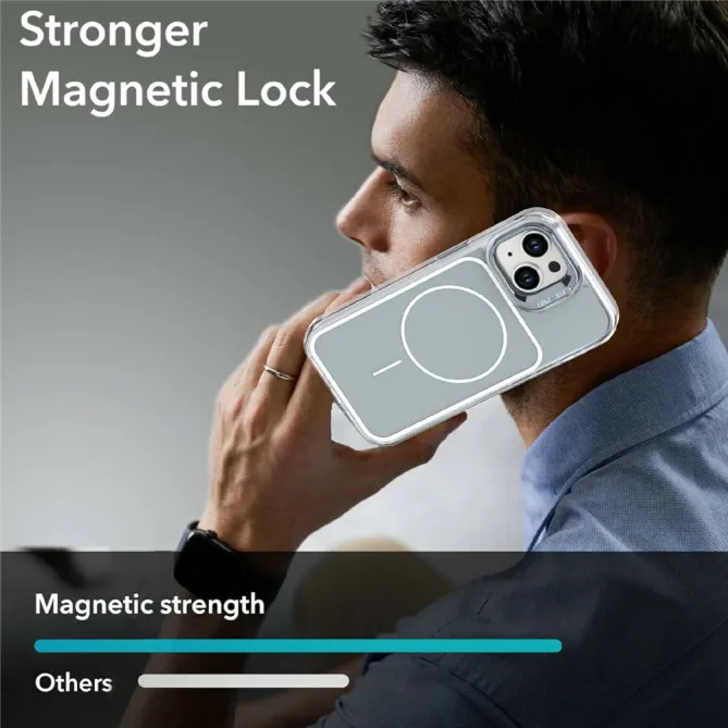 Coque iPhone 15 magnétique avec support caméra intégré