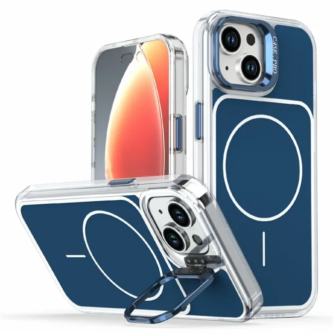 Coque iPhone 15 magnétique avec support caméra intégré