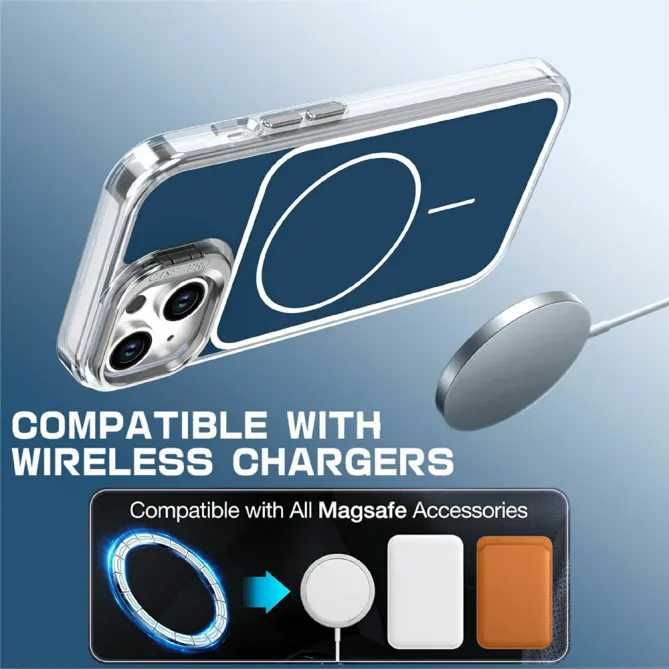 Coque iPhone 15 magnétique avec support caméra intégré