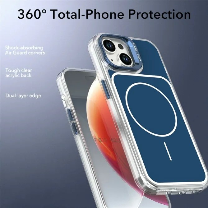 Coque iPhone 15 magnétique avec support caméra intégré