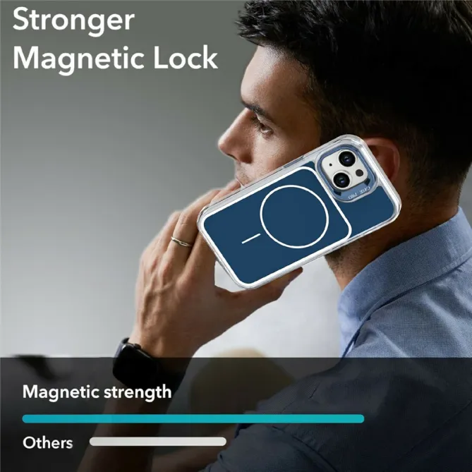 Coque iPhone 15 magnétique avec support caméra intégré