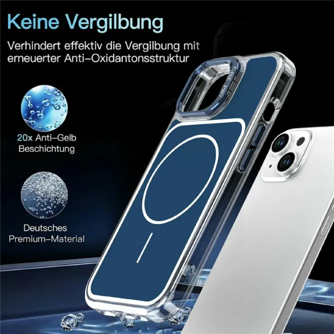 Coque iPhone 15 magnétique avec support caméra intégré