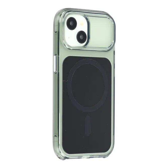 Coque iPhone 15 acrylique magnétique anti-jaunissement