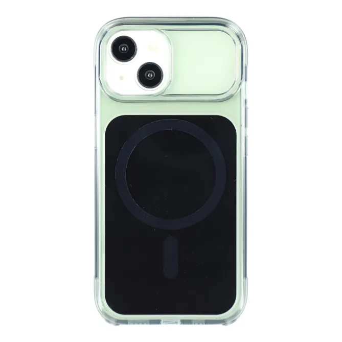 Coque iPhone 15 acrylique magnétique anti-jaunissement