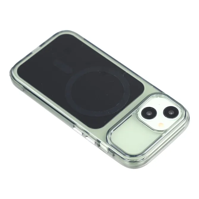 Coque iPhone 15 acrylique magnétique anti-jaunissement