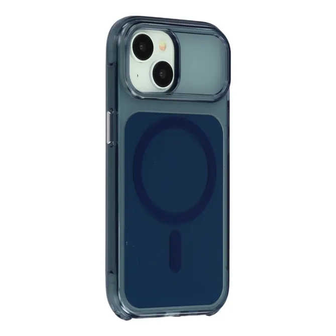 Coque iPhone 15 acrylique magnétique anti-jaunissement
