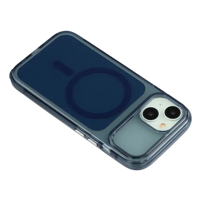 Coque iPhone 15 acrylique magnétique anti-jaunissement
