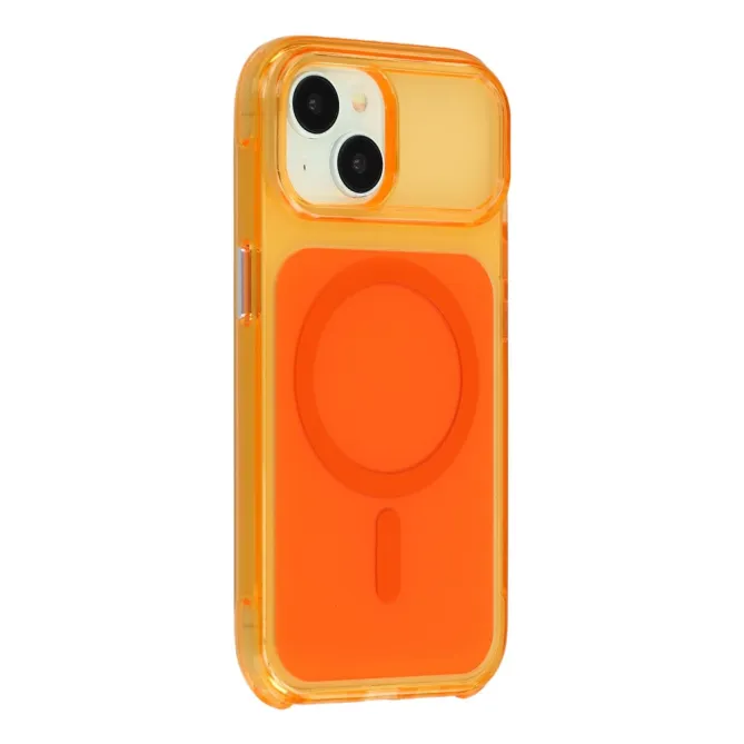 Coque iPhone 15 acrylique magnétique anti-jaunissement