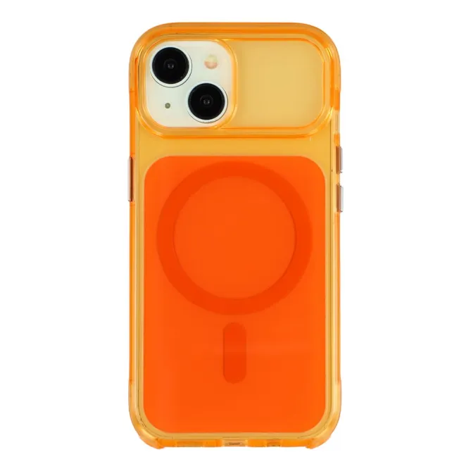 Coque iPhone 15 acrylique magnétique anti-jaunissement