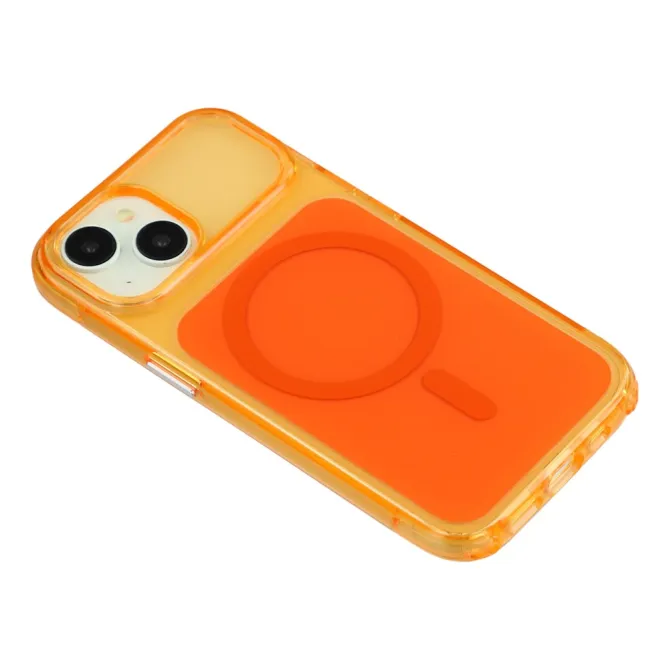 Coque iPhone 15 acrylique magnétique anti-jaunissement