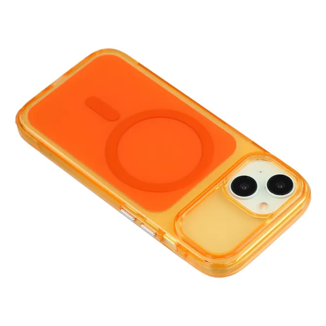 Coque iPhone 15 acrylique magnétique anti-jaunissement
