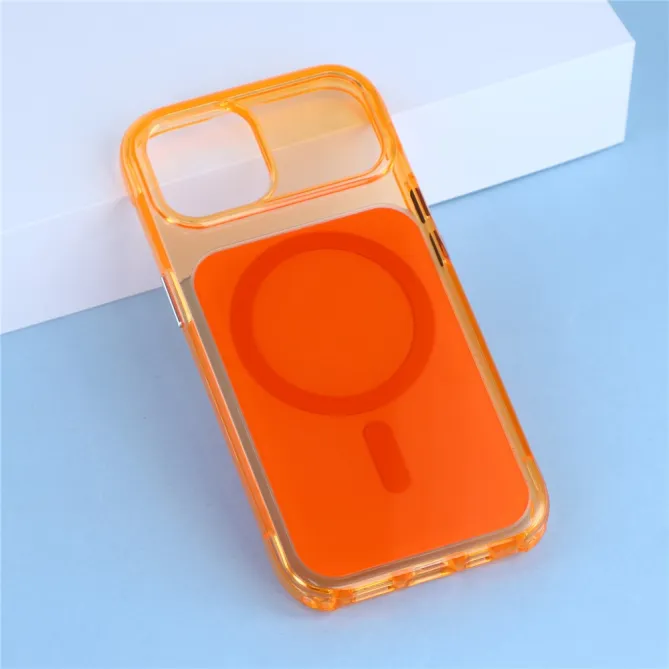 Coque iPhone 15 acrylique magnétique anti-jaunissement