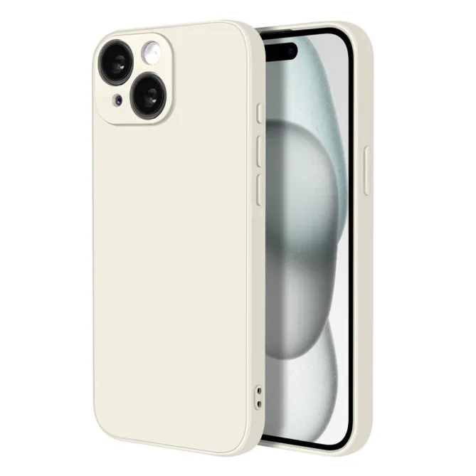Coque iPhone 15 silicone avec verre trempé haute résistance