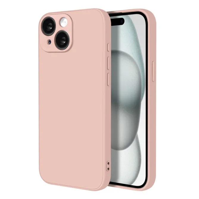 Coque iPhone 15 silicone avec verre trempé haute résistance