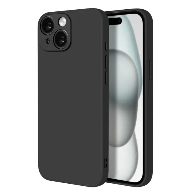 Coque iPhone 15 silicone avec verre trempé haute résistance