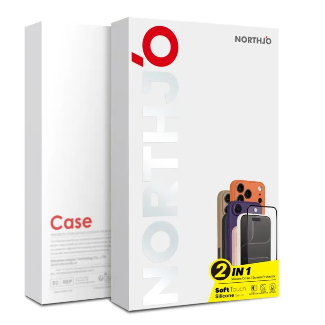 Coque iPhone 15 silicone avec verre trempé haute résistance