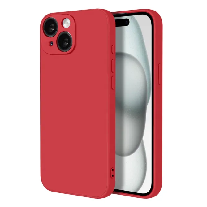 Coque iPhone 15 silicone avec verre trempé haute résistance