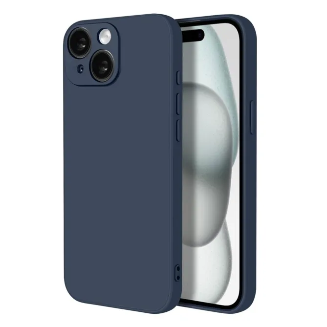 Coque iPhone 15 silicone avec verre trempé haute résistance