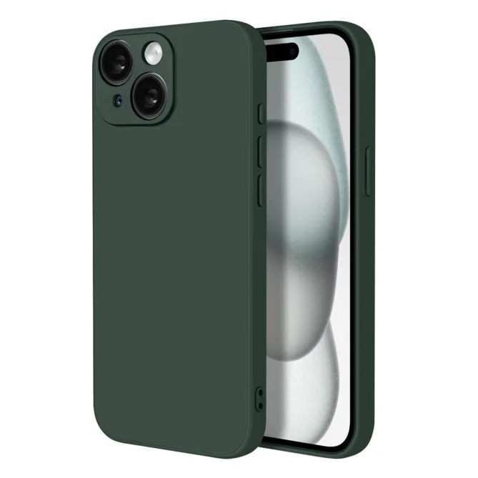Coque iPhone 15 silicone avec verre trempé haute résistance