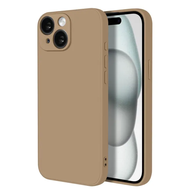 Coque iPhone 15 silicone avec verre trempé haute résistance