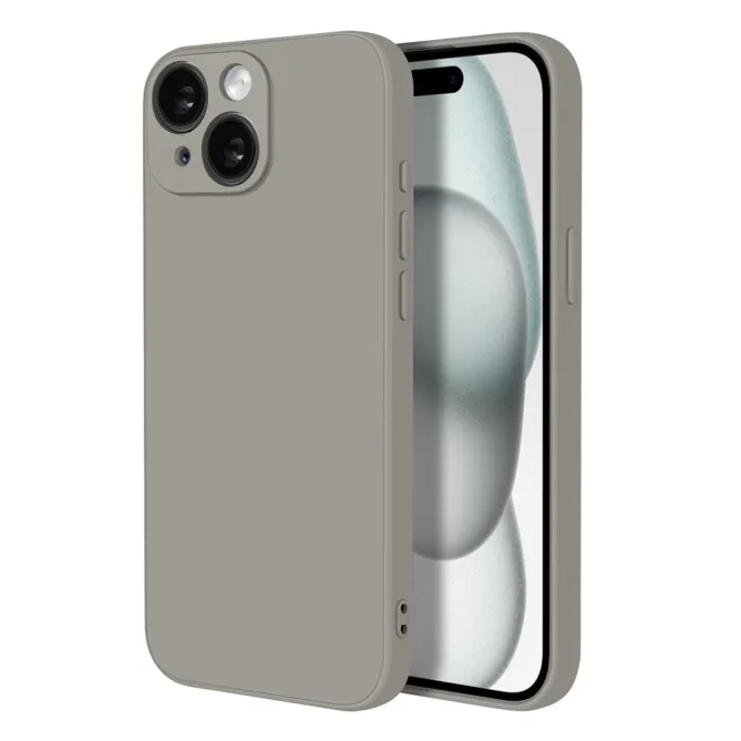 Coque iPhone 15 silicone avec verre trempé haute résistance