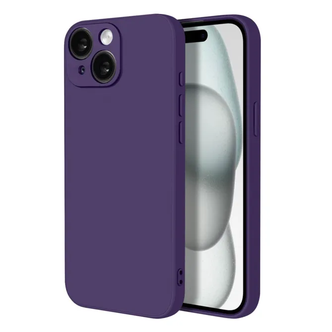 Coque iPhone 15 silicone avec verre trempé haute résistance