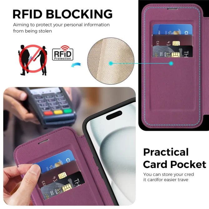 Étui iPhone 15 Capucine Fine Anneau Béquille