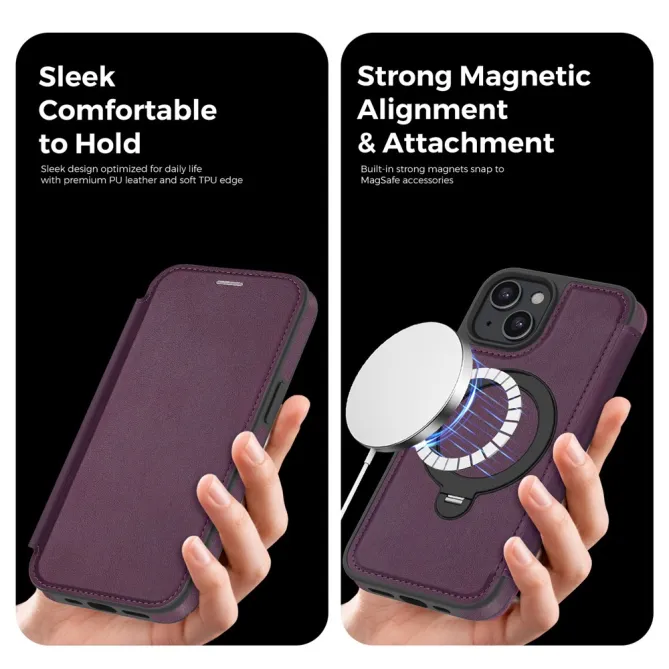 Étui iPhone 15 Capucine Fine Anneau Béquille