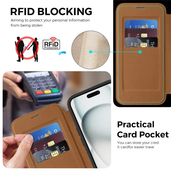 Étui iPhone 15 Capucine Fine Anneau Béquille
