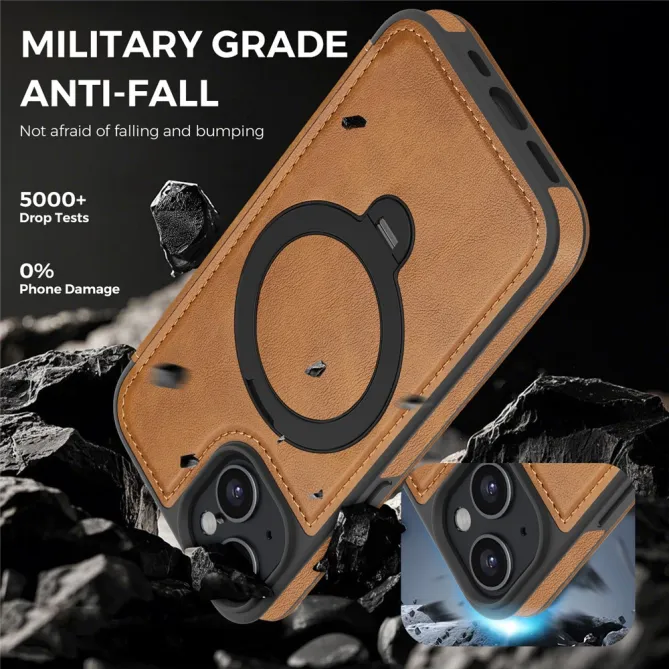 Étui iPhone 15 Capucine Fine Anneau Béquille