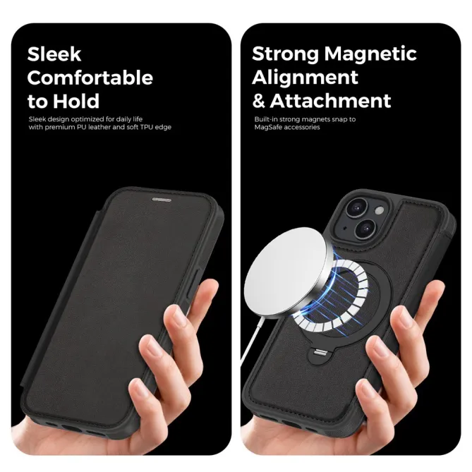 Étui iPhone 15 Capucine Fine Anneau Béquille