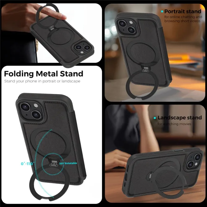 Étui iPhone 15 Capucine Fine Anneau Béquille
