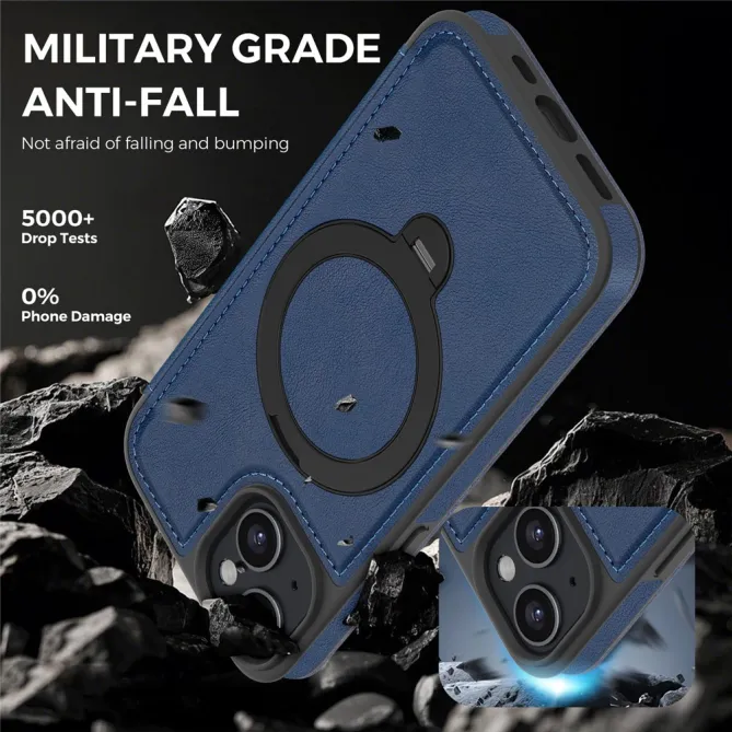 Étui iPhone 15 Capucine Fine Anneau Béquille