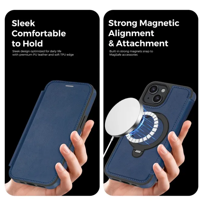 Étui iPhone 15 Capucine Fine Anneau Béquille