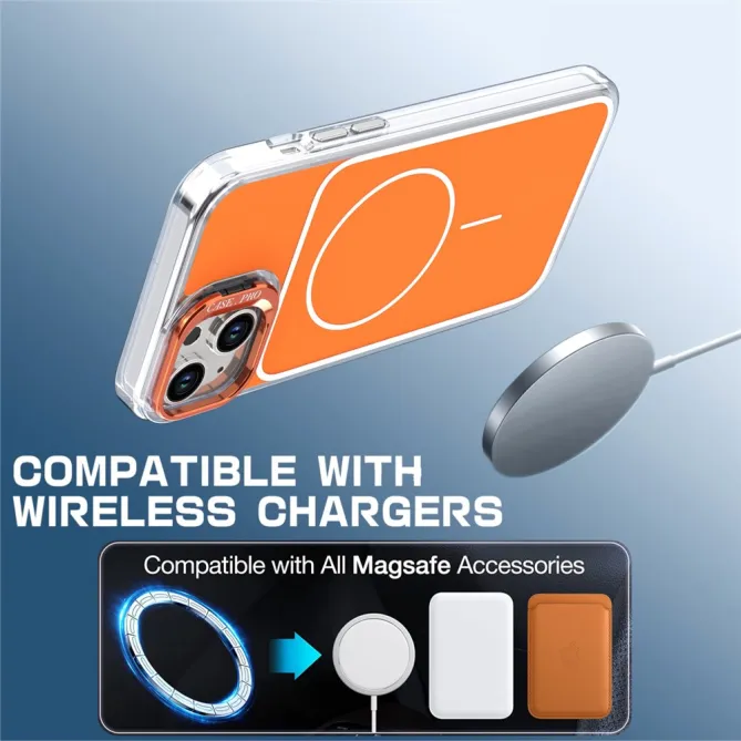 Coque iPhone 15 magnétique avec support caméra et dragonne