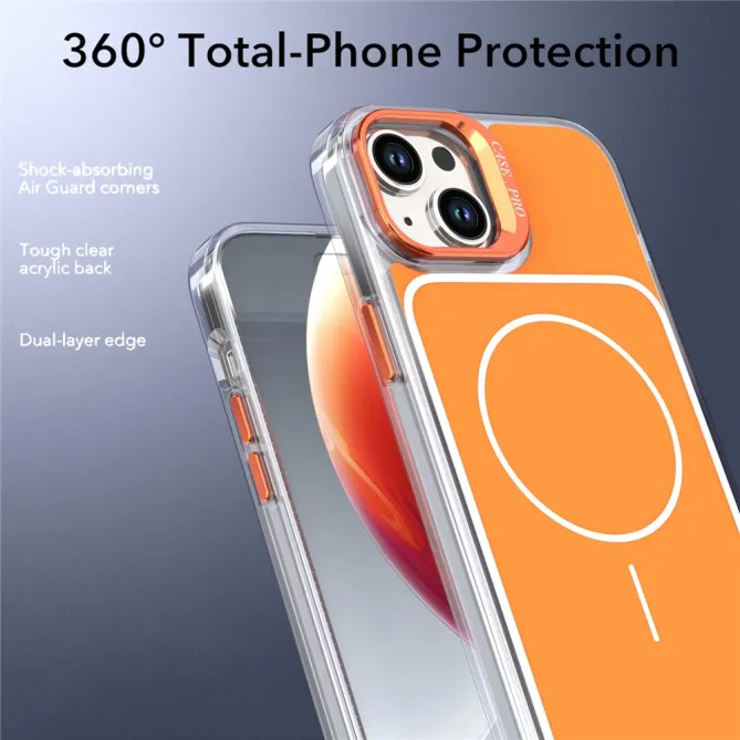 Coque iPhone 15 magnétique avec support caméra et dragonne