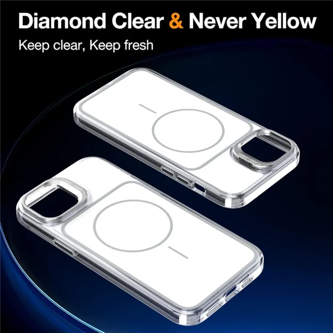 Coque iPhone 15 magnétique avec support caméra et dragonne