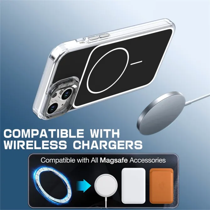 Coque iPhone 15 magnétique avec support caméra et dragonne